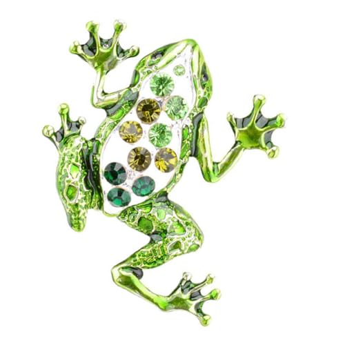 Healeved Frosch Brosche Damen Leichtes Modisches Accessoire Elegante Emaille Anstecknadel für Kleidung Schal Hut Geschenkidee für Geburtstag Weihnachten und Festliche Anlässe von Healeved