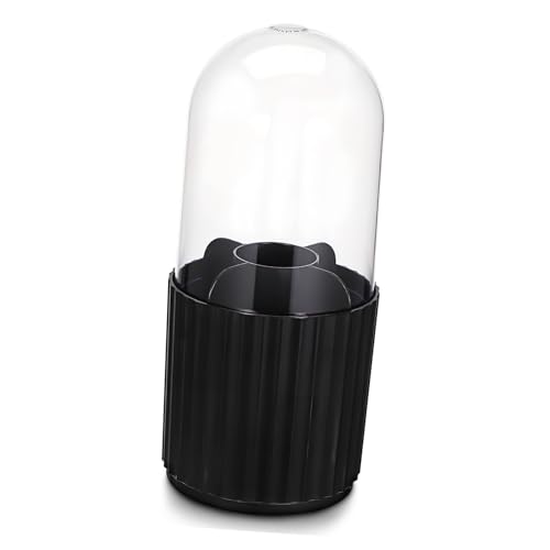 Healeved Kosmetikzubehör Make-up-pinselhalter Organizer Mit Deckel Drehbarer Make-up-organizer Für Den Schreibtisch Leicht Zugängliche Make-up-aufbewahrungsbox von Healeved