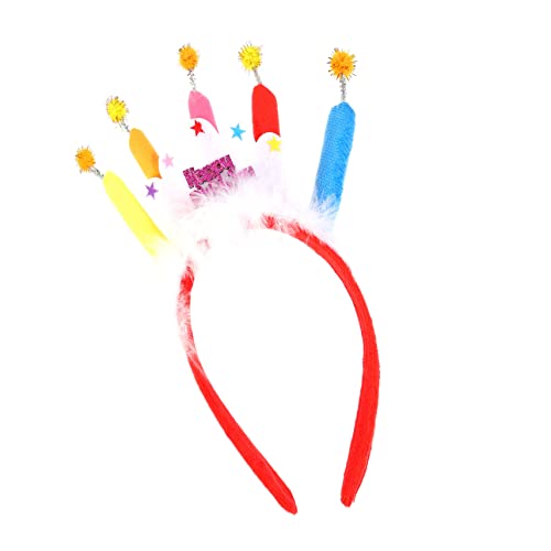 Healeved Geburtstags-stirnband Mit Kuchen-kerzen-design Foto-requisite Stirnband Party-haar-accessoire Im Boho-stil von Healeved