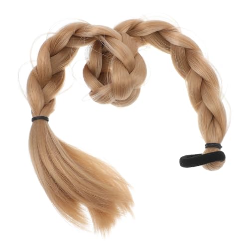 Healeved Geflochtener Ponytail Haarteil Synthetische Haarverlängerung mit Haargummi Weiches Kunsthaar Pferdeschwanz Extensions für Frauen und Mädchen Komfortabel Sicher Wiederverwendbar von Healeved