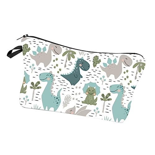 Healeved Geldbörse Kosmetiktasche Mit Druck Handtasche Multifunktional Reise Make Up Tasche Kulturbeutel Dinosaurier Tragbar von Healeved