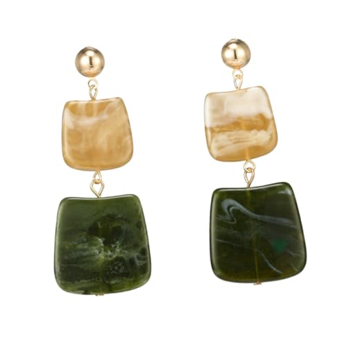 Healeved Geometrische Ohrhänger mit Marmor Textur für Damen Leichte Kreative Ohrringe für Frauen und Mädchen Einzigartiger Modeschmuck im Farbigen Design Healeved Geometrische Ohrhänger mit Marmor Textur für Damen Leichte Kreative Ohrringe für Frauen und Mädchen Einzigartiger Modeschmuck im Farbigen Design von Healeved