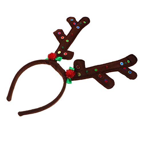 Healeved Weihnachts Geweih Haarreif Für Erwachsene Festliches Cosplay Accessoire Für Weihnachtsfeiern Und Kostümpartys von Healeved