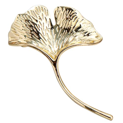 Healeved Ginkgo Brosche Damen Anstecknadel aus Langlebiger Legierung Kleidung Dekoration für Pullover Schals Taschen und Rucksäcke Kreatives Accessoire für Stilbewusste Frauen von Healeved