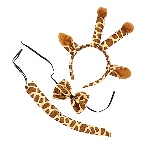 Healeved Giraffen-kostüm Plüschfliege Ohren-stirnband Und Für Halloween-cosplay Tier-accessoires Für Geburtstagsfeiern Und Anlässe von Healeved