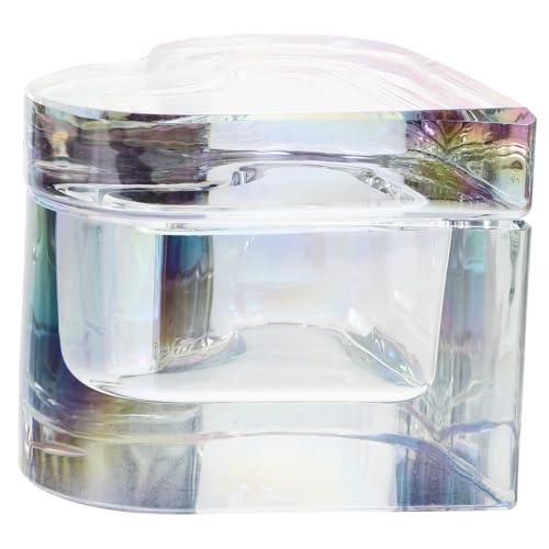 Healeved Glasschale Für Acrylnägel Gel-maniküre-set Faltbar Nagel-strasssteine ​​für Nagelkunst Aufkleber Gel-nagellack Akupressur Arm Nagelschüssel Mit Deckel Schermaschinen Kristallglas von Healeved