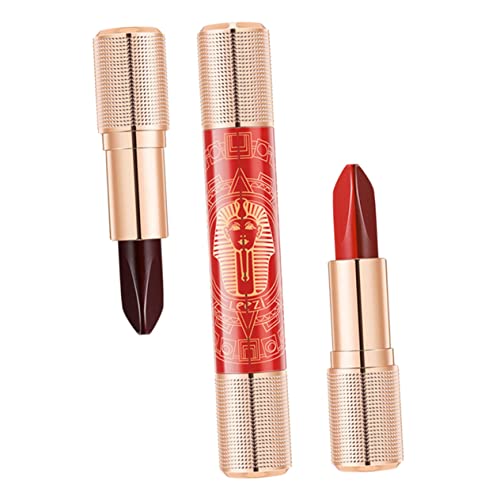 Healeved Glatte Frauen Lippenstift Feuchtigkeits Lip Gloss Einzigartiges Design Zweiseitige Kompakt Und Praktisch Für Make-up von Healeved