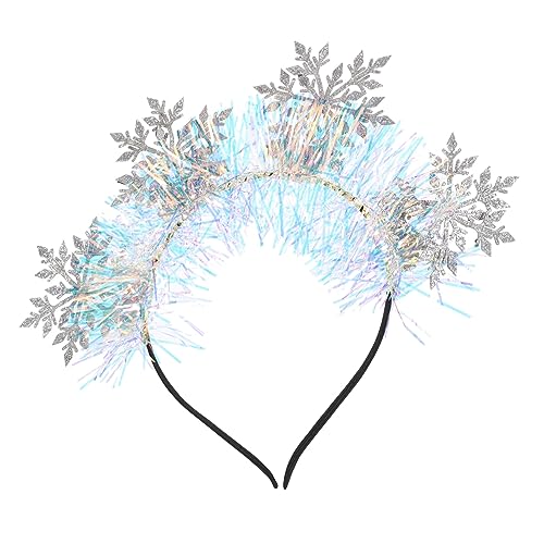 Healeved Glitzer Schneeflocken Haarreif für Frauen Dekorativer Weihnachts Haarreif Accessoire für Partys und Festliche Anlässe Langlebig und Perfektes für Besondere von Healeved