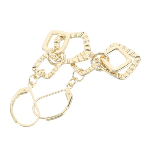 Healeved Goldene Geometrische Ohrhänger Damen Doppellagige Quadratische Plissee-ohrringe Leichter Eleganter Damenschmuck für Hochzeit Alltag und Besondere Anlässe Healeved Goldene Geometrische Ohrhänger Damen Doppellagige Quadratische Plissee-ohrringe Leichter Eleganter Damenschmuck für Hochzeit Alltag und Besondere Anlässe von Healeved