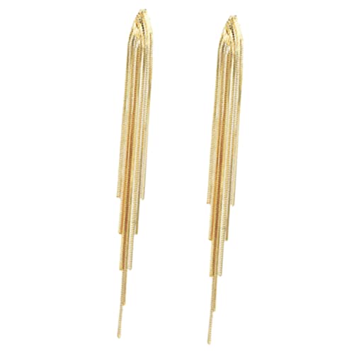 Healeved Goldene Ohrstecker mit Langen Quasten Punk Ohrringe für Damen Hautfreundlich und Langlebig Vielseitig für Strand Party Festival und Alltag Geeignet Healeved Goldene Ohrstecker mit Langen Quasten Punk Ohrringe für Damen Hautfreundlich und Langlebig Vielseitig für Strand Party Festival und Alltag Geeignet von Healeved