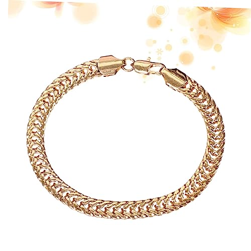 Healeved Goldfarbenes Damenarmband Elegant Leicht Modischer Schmuckbangle Rostfrei Komfortabel für Freundin Familie Freundinnen von Healeved