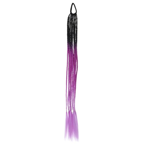Healeved Gradient Farbige Pferdeschwanz Extension für Damen Synthetische Geflochtene Haarverlängerung Schwarz Dunkelpurpur und für Alltag Partys und Cosplay Healeved Gradient Farbige Pferdeschwanz Extension für Damen Synthetische Geflochtene Haarverlängerung Schwarz Dunkelpurpur und für Alltag Partys und Cosplay von Healeved