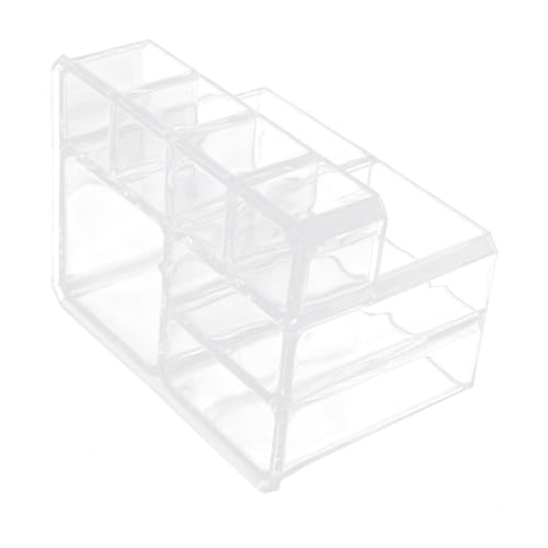 Healeved Transparenter Kosmetik Organizer Mit Make-up-pinselbehältern Und Aufbewahrungsboxen Für Lippenstift Schminkutensilien Und Bürsten Im Schreibtischdesign von Healeved
