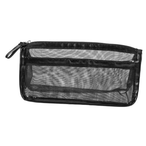 Healeved Große Transparente Mesh Stifttasche mit Robustem Reißverschluss Vielseitige Kosmetiktasche und Schreibwaren Organizer Langlebig Tragbar für Büro Schule und Reisen von Healeved