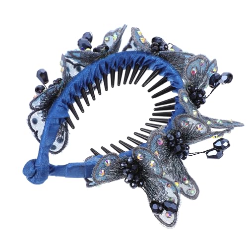 Healeved Großer Kreativer Haarschmuck mit Schmetterlingsdesign Handgefertigter Stabiler Haarclip für Hochzeit Party und Alltag Eleganter Haarschmuck für Frauen und Mädchen von Healeved