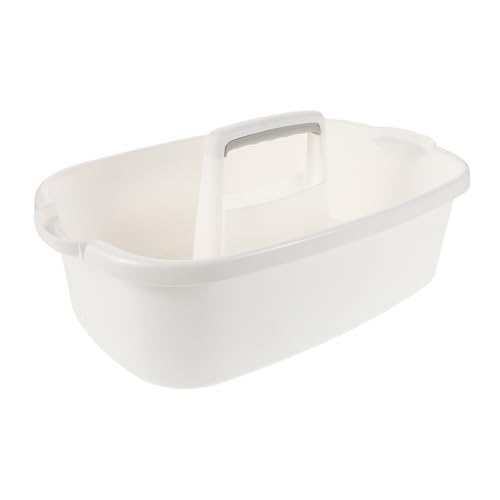 Healeved Großer Tragbarer Aufbewahrungskorb Dickem Kunststoff Für Badezimmer Küche Und Wohnheim Vielseitiger Organizer Mit Robustem Griff Für Effektive Und Ordnung von Healeved