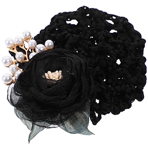 Healeved Haarknotenabdeckung Blumiges Haarnetz Clip Haarnetz Für Dutts Blumen-haarnetz Für Damen Haarnetzabdeckung Aus Stoff Haarnetzhalter Für Dutt Für Frauen Für Teenager-mädchen von Healeved