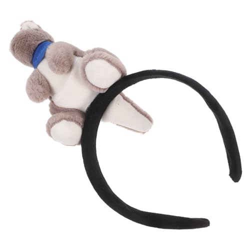 Healeved Haarband Süßer Zoo Haarrefer -kopfbedeckung Zoo Känguroo Haar Reifen Tierhaarstirnbänder -puppenhaarregchen Süße -stoffdecke Plüsch Grau von Healeved
