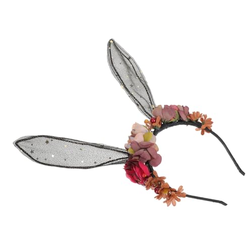 Healeved Hasenohr-haarband Mit Blumen-design Spitzen-dekor Bezaubernder Form Für Erwachsene Langlebig Und Bequem Für Cosplay Partys Und Geschenke von Healeved