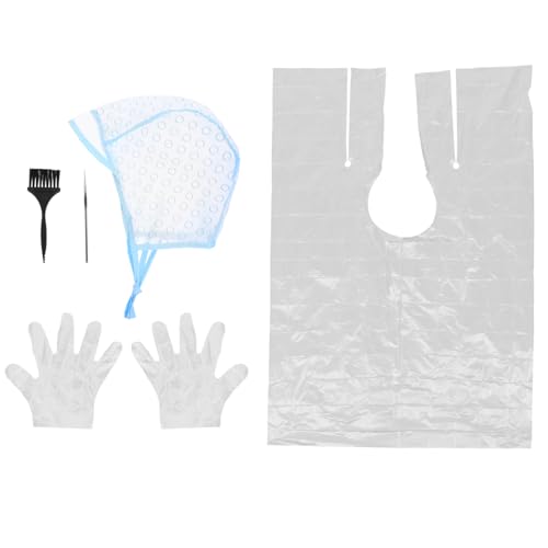 Healeved Haarfärbeset 5 Stück für Strähnchen Einweg Haarfärbekappe und Häkelwerkzeug Einfaches Haarfärben für Damen und Herren von Healeved