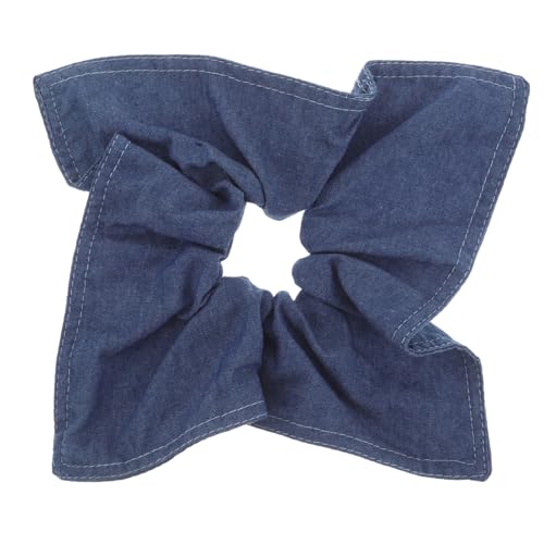 Healeved Dickdarm-haargummi Aus Jeansstoff Elastische Haarfliegen Für Lockiges Haar Pferdeschwanzhalter in Dunkler Farbe Haaraccessoires Für Frauen Und Mädchen von Healeved