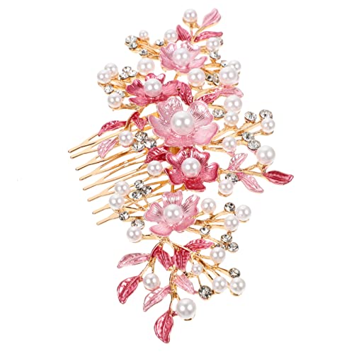 Healeved Haarkamm mit Hochzeitsblumen und Rosen-design Brautschmuck für Die Hochzeitsfeier von Healeved