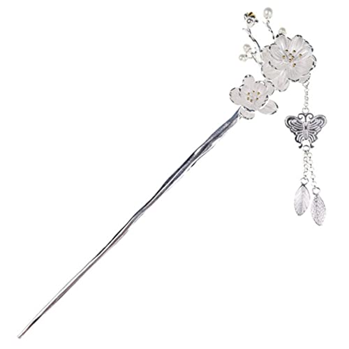 Healeved Pflaumenblüten-quasten-haarstäbchen Chinesische Haarstäbe Für Frauen Haargabel Blumen-haarstab Haarnadel Für Mädchen Frauen Haar-accessoires Metall-haarstab Haarstyling-werkzeug von Healeved