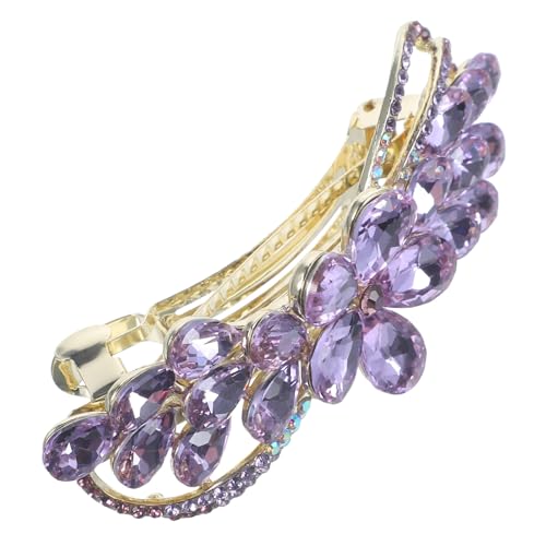 Healeved Eleganter Haarklammer Für Damen Mit Strass Große Frühlingshaarklammer Für Hochzeiten Und Besondere Anlässe Vielseitige Haaraccessoires Für Einen Glamourösen Look von Healeved