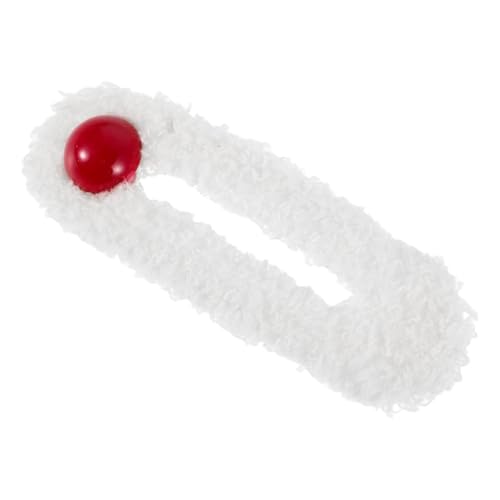 Healeved Plüsch Haarspange Mit Gefälschten Perlen Hübsche Haar Clip Für Mädchen Nette Haarspange Aus Plüsch Und Gefälschten Perlen Sicherer Sitz Für Jedes Styling von Healeved