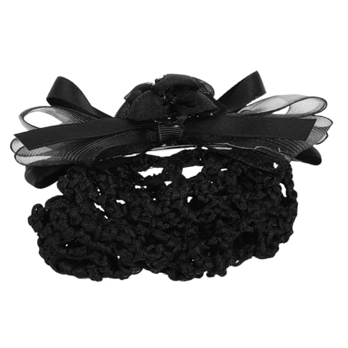 Healeved Damen Bowknot Net Haarspange Duttabdeckung Haarnetz Schleife Haarspange Französisches Haarband Haarschmuck Für Banks Hotelpersonal von Healeved