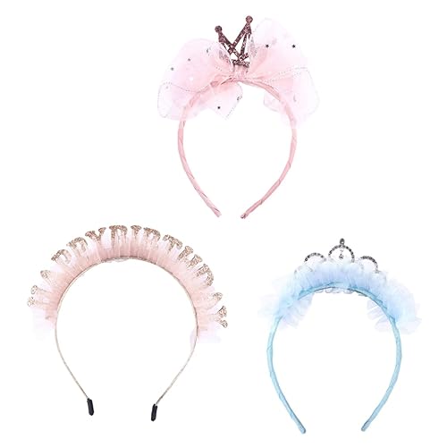 Healeved Haarreif Spitze Birthday Haarschmuck mit Happy Birthday Buchstaben Süßes Verstellbares Stirnband für Mädchen Geburtstagsparty und Alltag Langlebig und Bequem von Healeved
