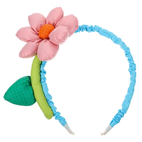 Healeved Braut Haarspange Haarschmuck aus Sonnenblumen Lila Kleider für Frauen Haarschneide-Führungswerkzeug Tiara Blumengirlande Haarreifen Cosplay-Kopfschmuck Hochzeit Stirnband Kleidung von Healeved