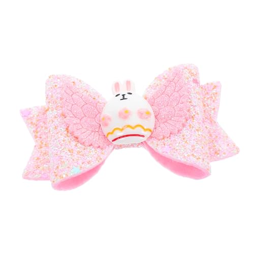 Healeved Haarschmuck Für Mädchen Haarschleifen Mit Hasenmotiv Und Pailletten Geeignet Für Ostereiersuche Partys Und Schulaktivitäten Dekorativ Und Haltbar von Healeved