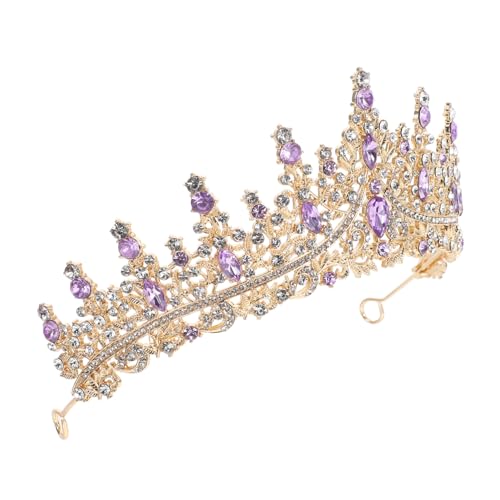 Healeved Haarschmuck Im Barockstil Zinklegierung Mit Tropfenförmigen Strasssteinen Für Hochzeit Abschlussball Halloween Theater Cosplay Kostümparty von Healeved