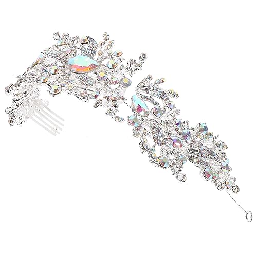 Healeved Braut Haarkamm Mit Strasssteinen Eleganter Goldener Haarclip Für Hochzeiten Leicht Und Perfektes Haaraccessoire Für Bräute Und Besondere Anlässe von Healeved