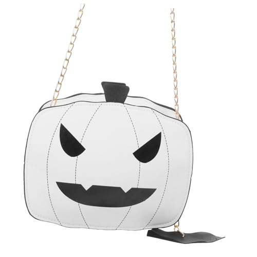 Healeved Pumpkinschultertasche Für Halloween Kleine Gruselige Handtasche Mit Kürbismotiv Geldbörse Für Mädchen Satteltasche Gothic-stil Leicht Und Tragbar von Healeved