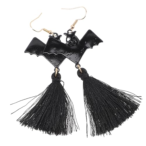 Healeved Halloween Ohrringe Fledermaus Ohrhänger mit Quaste Gothischer Vampir Schmuck Leicht Hautfreundlich Langlebig für Party Cosplay Alltag für Damen und Mädchen Healeved Halloween Ohrringe Fledermaus Ohrhänger mit Quaste Gothischer Vampir Schmuck Leicht Hautfreundlich Langlebig für Party Cosplay Alltag für Damen und Mädchen von Healeved