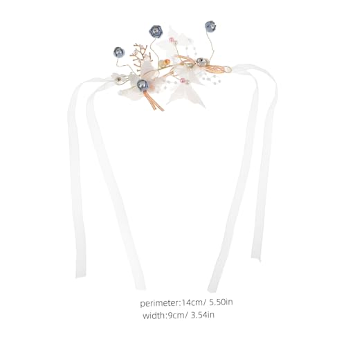 Healeved Handgefertigte Braut Handgelenk Corsage Blau Hochzeit Blumen Armband für Brautjungfern Vielseitiges Hochzeitsaccessoire Stilvolles Einzigartiges Design Ergänzung zum Brautkleid von Healeved