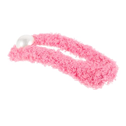 Healeved Plüsch-haarspange Mit Kunstperlen Für Frauen Handgefertigte Haarnadel Süßes Haar-accessoire Asiatischer Haarschmuck Sicherer Halt Für Anlässe von Healeved