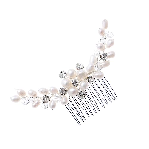 Healeved Handgefertigter Haarkamm Perlen Eleganter Brautschmuck für Hochzeit Stilvolles Haaraccessoire Verarbeitung für Besondere Anlässe Geeignet von Healeved