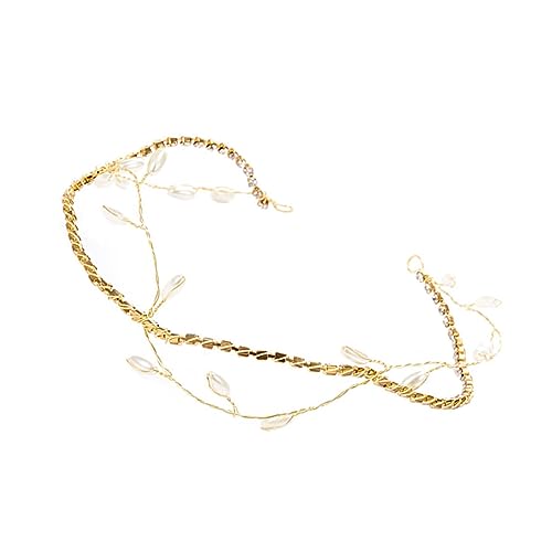 Healeved Handgefertigtes Perlen Haarband Brautschmuck Hochzeitsaccessoire Damen und Mädchen Eleganter Stirnband für Festliche Anlässe und Fotoshootings von Healeved