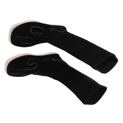 Healeved Hanfu Stiefel Mid-calf Traditionelle Chinesische Performance Schuhe Antirutsch Bequemer Sitz Für Kung Fu Tai Chi Cosplay Und Tanz Schwarz von Healeved