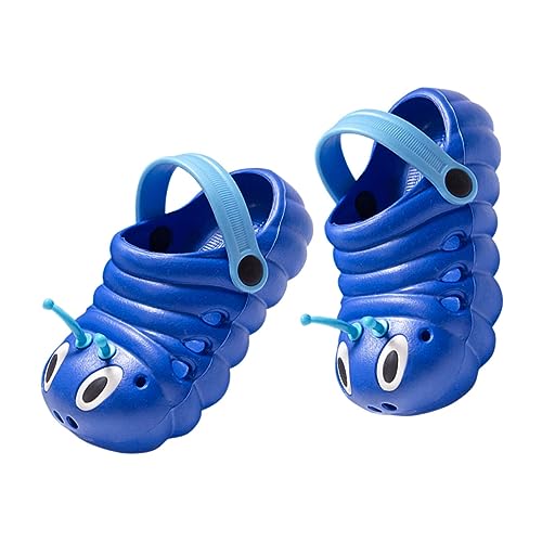 Healeved Hausschuhe Sommerloch Sandalen mit Rutschfester Sohle Atmungsaktive Caterpillar Slippers für Jungen und Mädchen Weiche Geschlossene Zehen Strandpantoletten Bequem und Langlebig von Healeved