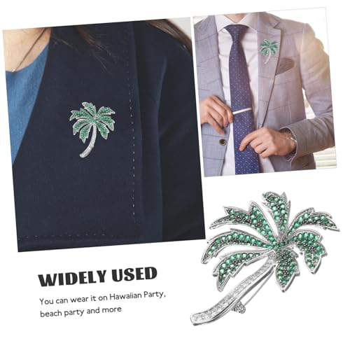 Healeved Hawaiian Kokosnuss Baum Brosche Damen Schmuck Anstecknadel Silber Grün Kreatives Design Für Party Kleid Mantel Cardigan Accessoire Healeved Hawaiian Kokosnuss Baum Brosche Damen Schmuck Anstecknadel Silber Grün Kreatives Design Für Party Kleid Mantel Cardigan Accessoire von Healeved