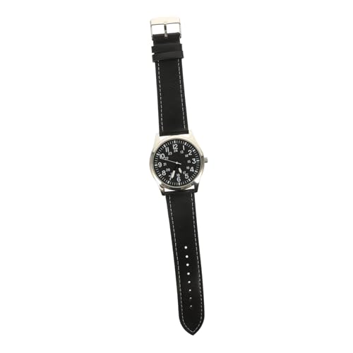 Healeved Herren Armbanduhr mit Leuchtfunktion Elegantes Lederarmband Businessuhr für Geschäftsleute Stilvolle Uhr für Besondere Anlässe von Healeved