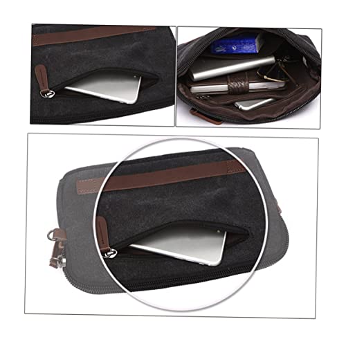 Healeved Herren Geldbörse mit Großer Kapazität Multifunktionale Reißverschluss Handtasche Schwarz für Business Studenten Clutch oder Handy Tasche von Healeved