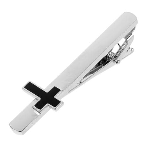 Healeved Herren Krawattenklammer Kupfer mit Kreuzmotiv Modische Necktie Bar für Business Hochzeiten und Formelle Anlässe Robust Sicherer Halt Stilvolles Accessoire mit Spiritueller von Healeved