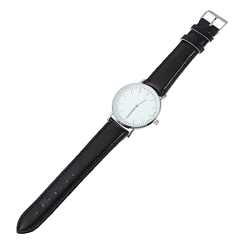 Healeved Herren Quarz Armbanduhr Klassische PU Uhr mit Hohem Härteglas Präziser und Langlebig für Männer für Väter und Partner von Healeved