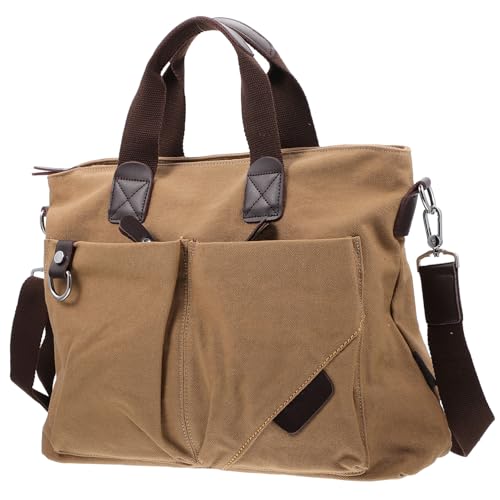Healeved Herren Umhängetasche aus Canvas mit Reißverschluss Große Kapazität Robustes Material Praktische Schultertasche für Reisen und Alltag Stilvolle Business und Freizeit Tasche in von Healeved
