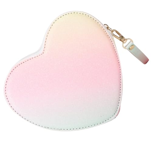 Healeved Herzförmige Umhängetasche mit Glitzersequinen Kleine Boho Geldbörse für Münzen Alltagsgegenstände Leicht Tragbar für Täglichen Gebrauch Stylische von Healeved